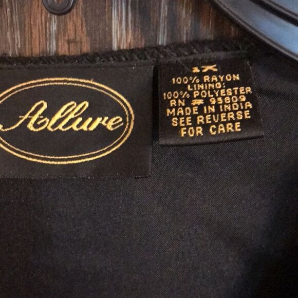 Vintage Allure Jacket Womens 1X Textured Multi-Print Patchwork Button Front - Picture 3 of 7